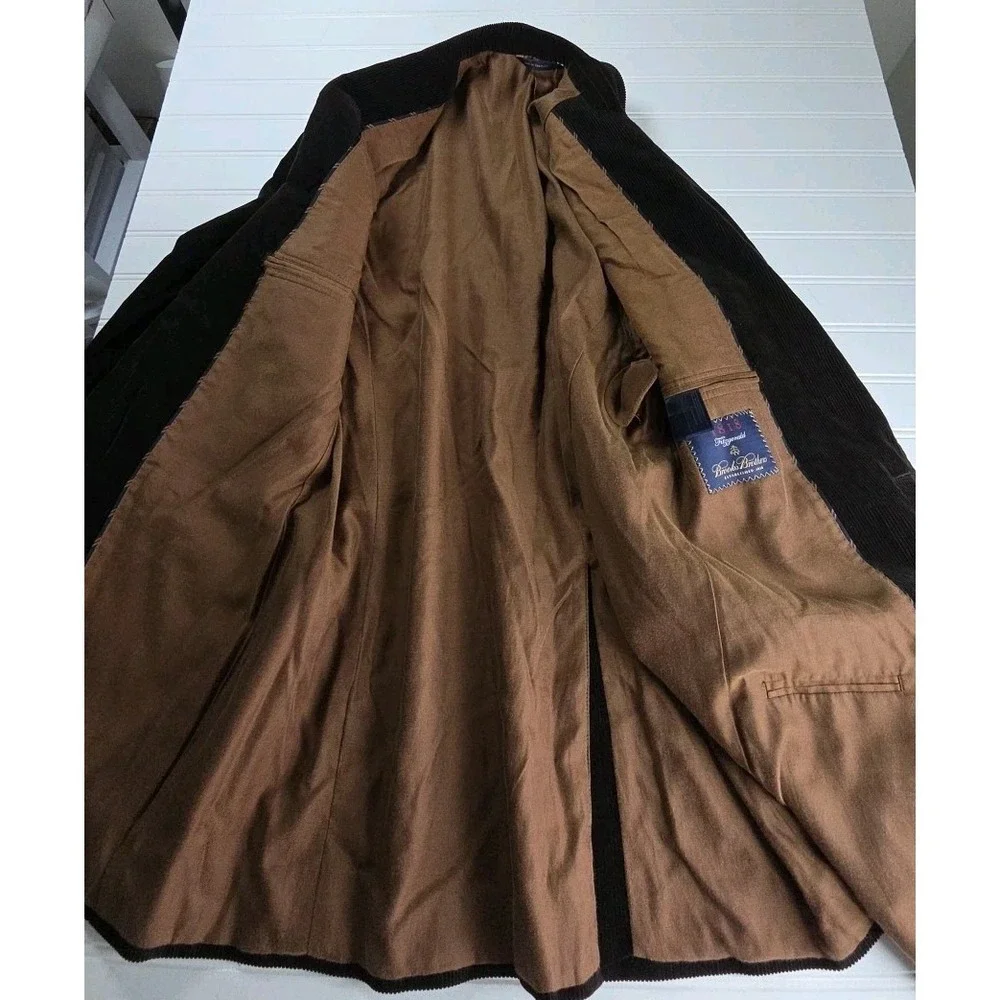 Brooks Brothers Blazer Mens 42R Brown Corduroy Fitzgerald 1818 Sport Coat Jacket